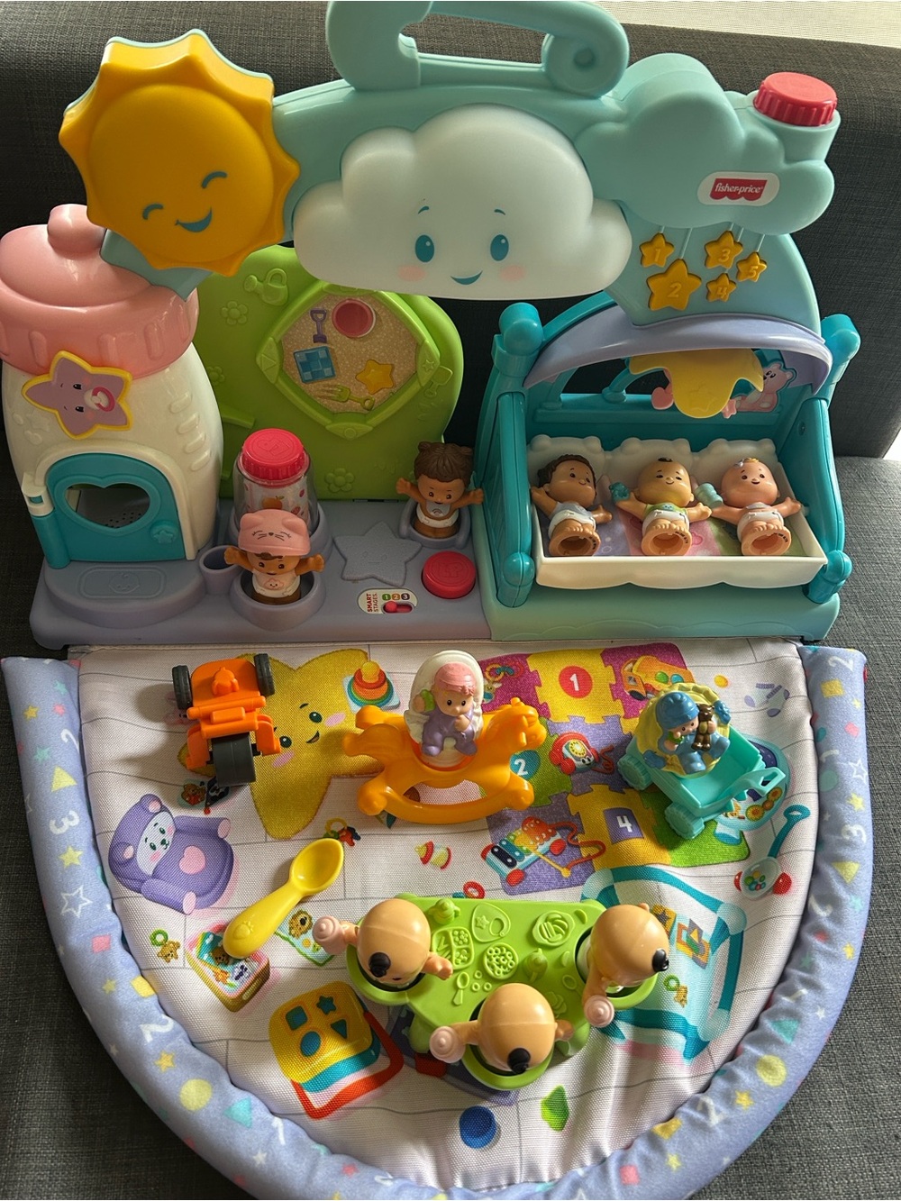 Fisher-Price Little People 1-2-3 Nursery Lot